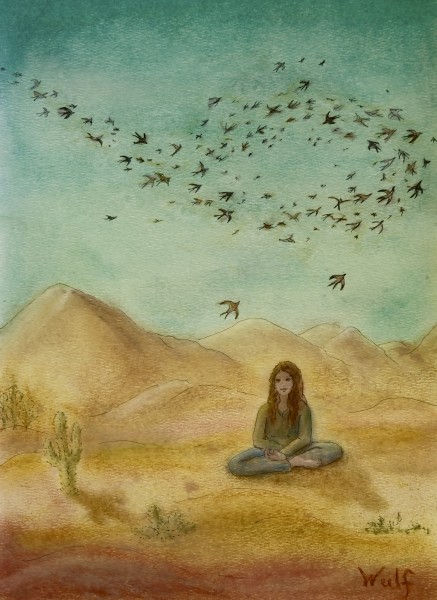 desert mantra swallows circling overhead