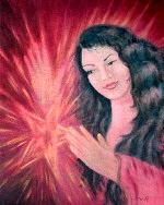 visionary magical art - Magic! sorceress witch manifesting star