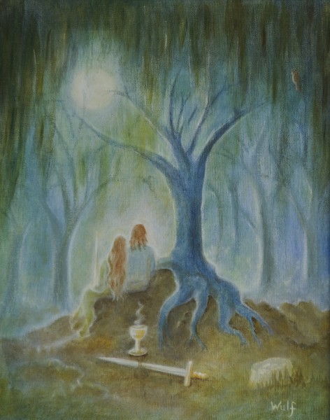 Moonlight Hallows - magic at the foot of the Tree of Life - copyright Bernadette Wulf